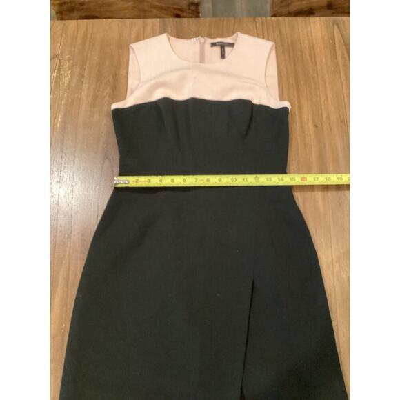 BCBG Maxazria Tinna Black Soft Pink Colorblock Sheath Work Cocktail dress 8 - Picture 5 of 10